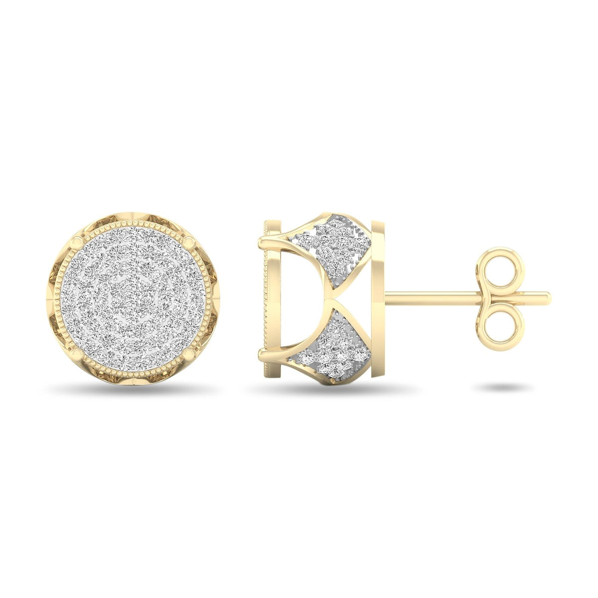 diamond stud earrings 0.33 carats 10kt gold