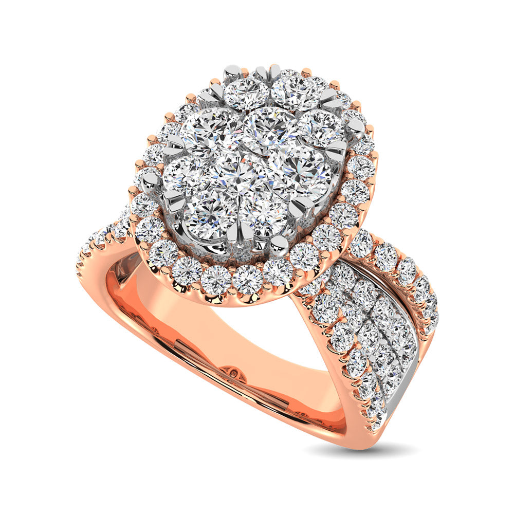 diamond engagement ring oval cut 1.00 carats 14kt gold