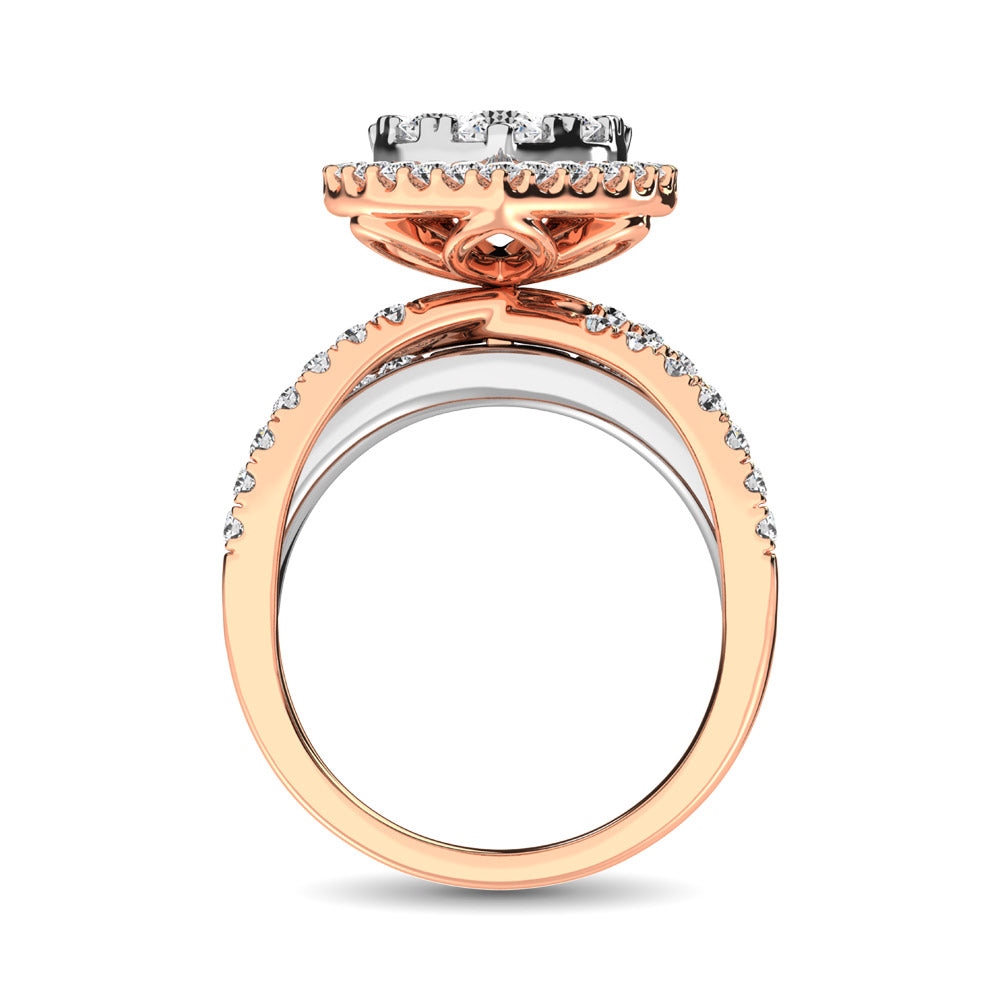 diamond engagement ring oval cut 1.00 carats 14kt gold