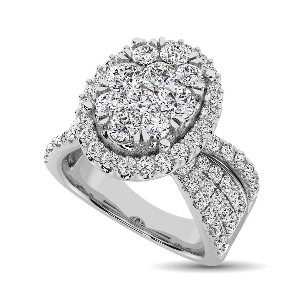 diamond engagement ring oval cut 1.00 carats 14kt gold