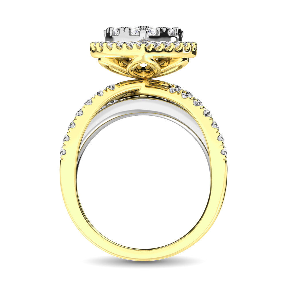 diamond engagement ring oval cut 1.00 carats 14kt gold