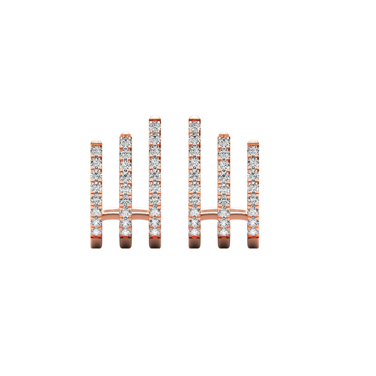 diamond fashion earrings 0.27 carats 14kt white gold