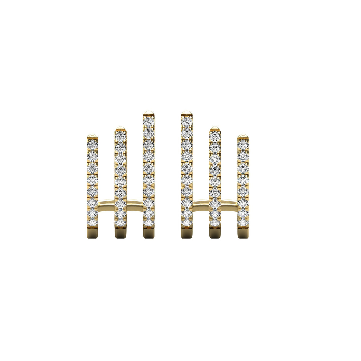 diamond fashion earrings 0.27 carats 14kt white gold