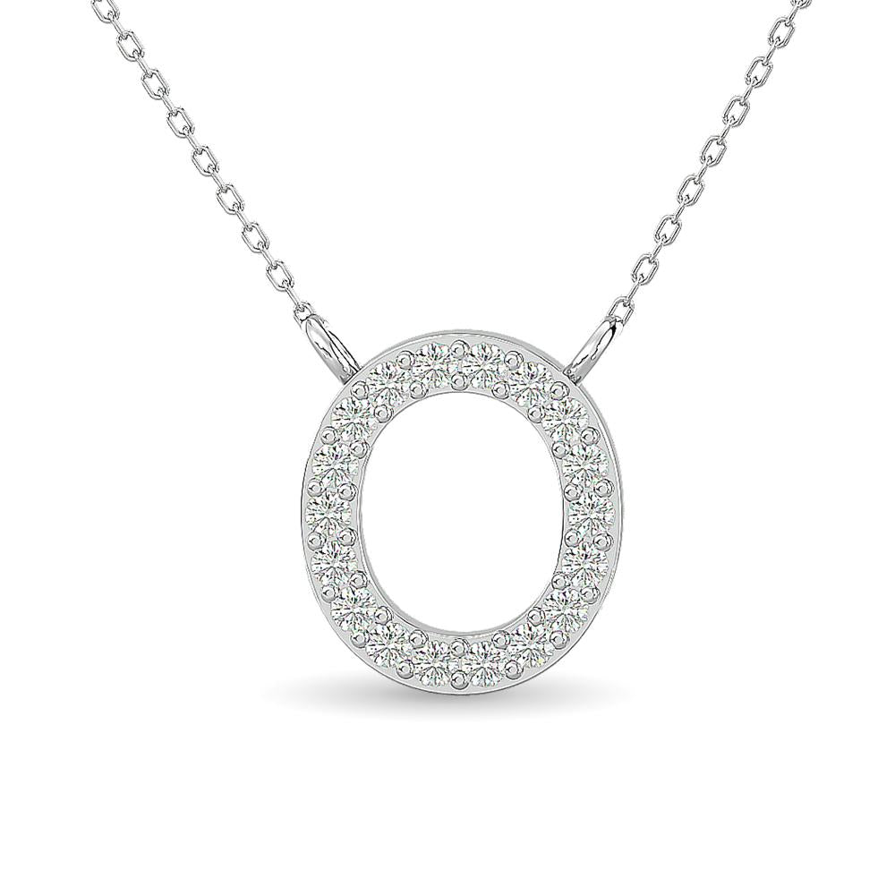diamond circle pendant round cut 0.08 carats 10kt gold