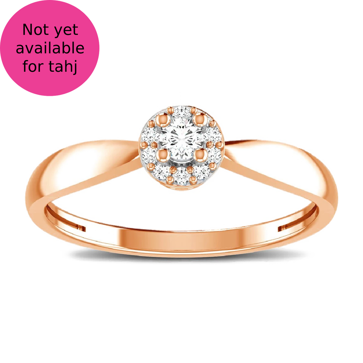 diamond twisted ring round cut 0.15 carat in 10kt gold