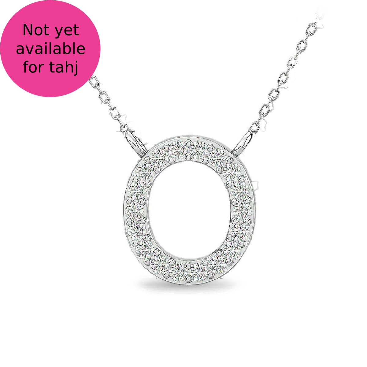 diamond circle pendant round cut 0.08 carats 10kt gold