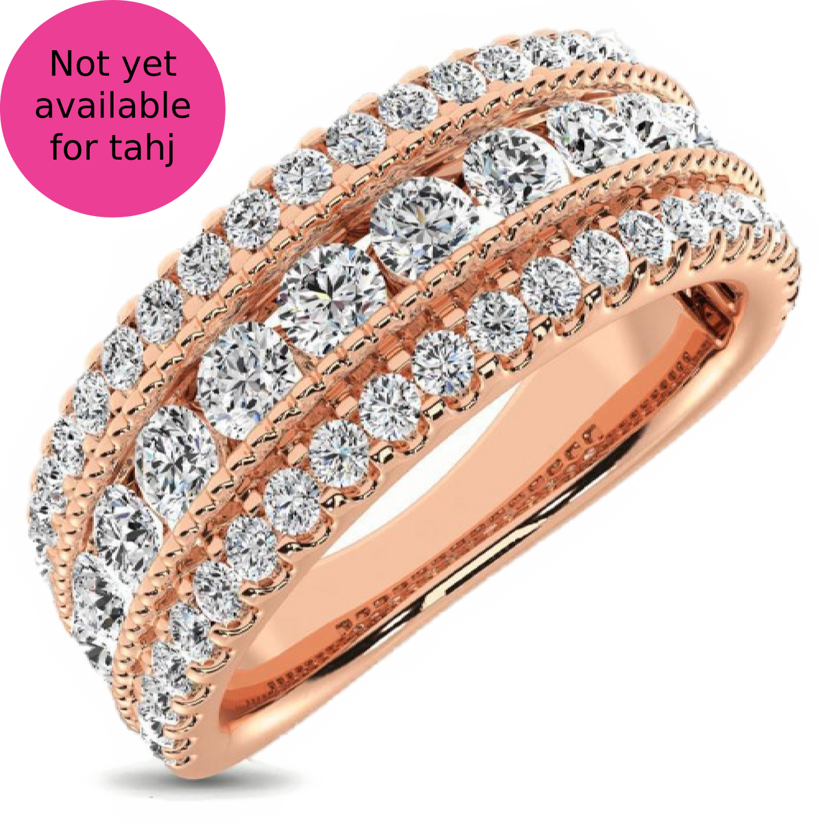 diamond anniversary band round cut 1.35 carats 14kt gold